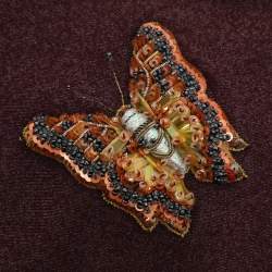 Pre Owned Chloe Burgundy Wool Blend Scarf 