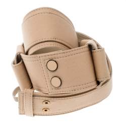 Chloe Light Brown Fabric Waist Belt 83 CM