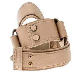 Chloe Light Brown Fabric Waist Belt 83 CM