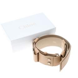 Chloe Light Brown Fabric Waist Belt 83 CM