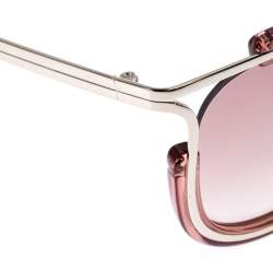 Pre Owned Chloe Silver/Pink Jayme Cat Cat Eye Sunglasses