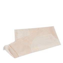 Chloe Peach Medallion Motif Wool & Silk Blend Scarf