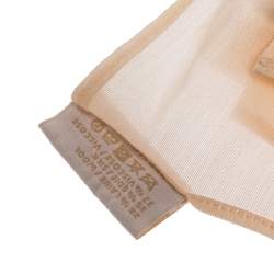 Chloe Peach Medallion Motif Wool & Silk Blend Scarf