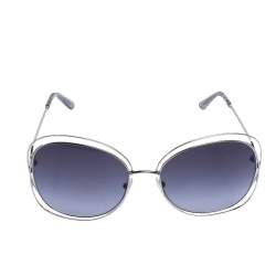 Chloe Pale Gold/Grey Gradient CE119S Round Oversized Sunglasses