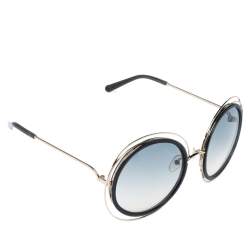Chloe Gold & Smoke/ Grey Gradient CE120S Carlina Round Sunglasses