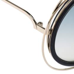 Chloe Gold & Smoke/ Grey Gradient CE120S Carlina Round Sunglasses