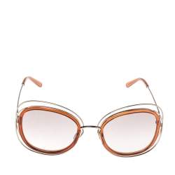 Chloé Caramel/ Light Brown Gradient CE123S Carlina Oversized Sunglasses