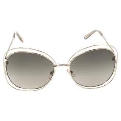 Chloé Gold Tone/ Green Gradient CE119S Carlina Oversized Sunglasses