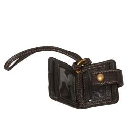 Chloe Dark Brown Leather Key Holder