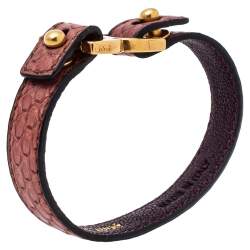 Chloe Old Rose Ayer Snakeskin Marcie Bracelet