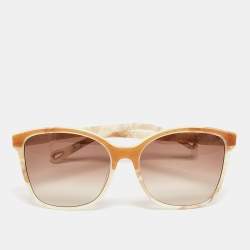 Chloe Brown Marble Gradient CE734S Square Sunglasses