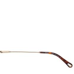 Pre Owned Chloe Gold Tone/ Brown Gradient CE131S Poppy Love Heart Sunglasses