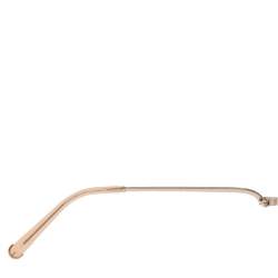 Pre Owned Chloe Pale Gold Tone/ Brown Gradient CE114S Carlina Round Sunglasses