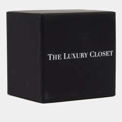 Pre Owned Chloe Gold Tone Faux Pearl Darcey Cuff Bracelet L