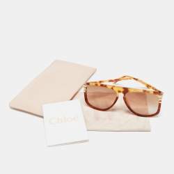 Chloe Brown Tortoise Gradient West CH0104s Sunglasses L