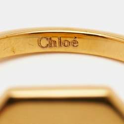 Chloe Gold Tone Ring Size 54