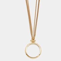 Chloe Gold Tone Long Necklace