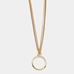 Chloe Gold Tone Long Necklace