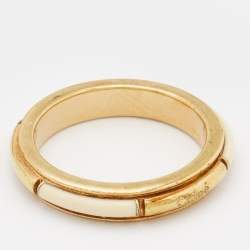 Chloe Enamel Gold Band Ring Size 52
