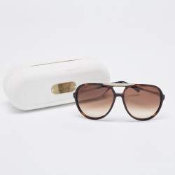 Chloe Brown Gradient CL2224 Oversized Aviator Sunglasses
