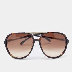 Chloe Brown Gradient CL2224 Oversized Aviator Sunglasses
