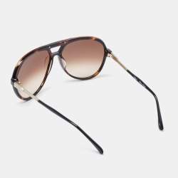 Chloe Brown Gradient CL2224 Oversized Aviator Sunglasses