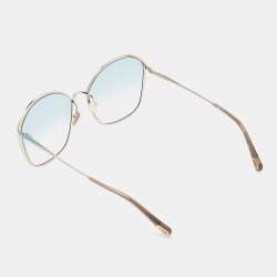 Pre Owned Chloé Blue/Pink Gradient CH0015S Oversized Sunglasses