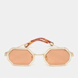 Chloe Gold/Brown CE146S Tally Geometric Sunglasses