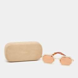 Chloe Gold/Brown CE146S Tally Geometric Sunglasses