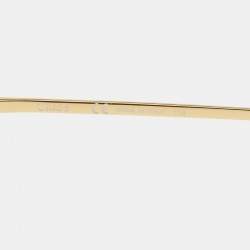 Pre Owned Chloe Green/Gold Gradient CE144S Romie Aviator Sunglasses