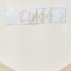 Pre Owned Chloé Light Pink Silk Tank Top S