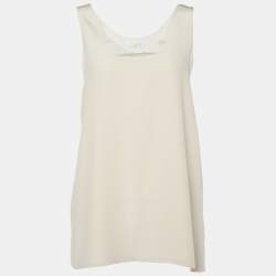 Pre Owned Chloé Light Pink Silk Tank Top S