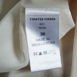 Pre Owned Chloé Light Pink Silk Tank Top S