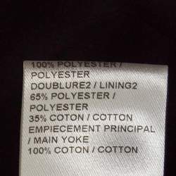 Pre Owned بنطلون كلوى جلد بني هافانا ضيق الأرجل وسط