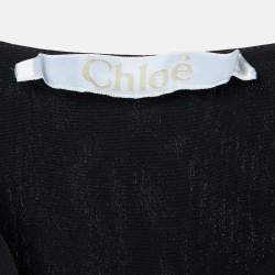 Chloe Black Silk Loose Fit Mini Dress M