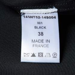 Chloe Black Silk Loose Fit Mini Dress M