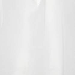 Pre Owned Chloe Off-White Cotton Pleated Loose Fit Top M
