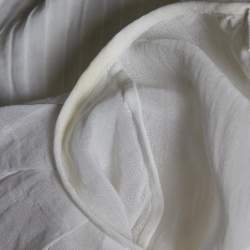 Pre Owned Chloe Off-White Cotton Pleated Loose Fit Top M