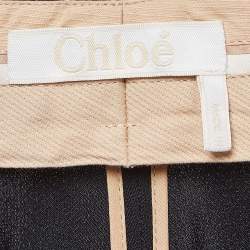 Chloe Black Gabardine Trousers L 