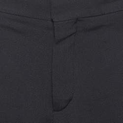 Chloe Black Gabardine Trousers L 