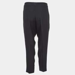 Chloe Black Gabardine Trousers L 