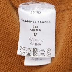 Pre Owned Chloe Brown Cashmere Knit V-Neck Sweater M