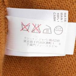 Pre Owned Chloe Brown Cashmere Knit V-Neck Sweater M