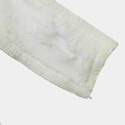 Pre Owned Chloe Milk White Georgette Buckle Front Pleated Mini Dress S