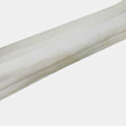 Pre Owned Chloe Milk White Georgette Buckle Front Pleated Mini Dress S