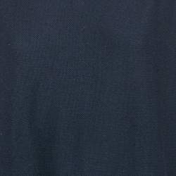 Pre Owned Chloe Navy Blue Floral Embroidery Wool Sweater M