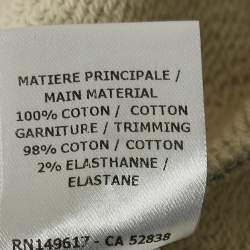 Pre Owned Chloe Grey Printed Cotton Knit Crew Neck Sweatshirt S