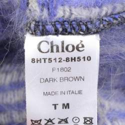 Chloe Dark Brown Wool Turtle Neck Sweater M