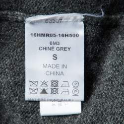 Pre Owned Chloe Grey Cashmere Knit Oversized Sweater Dress S