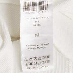 Chloe White Jersey Cotton Crew Neck T-Shirt M